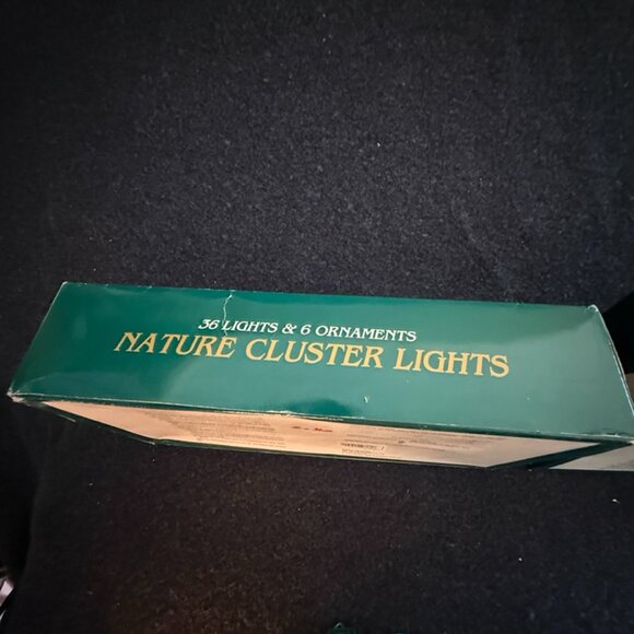 Set 2 Vtg Nature Clusters White Glitter Plastic Pinecone Christmas Light String - Picture 12 of 13